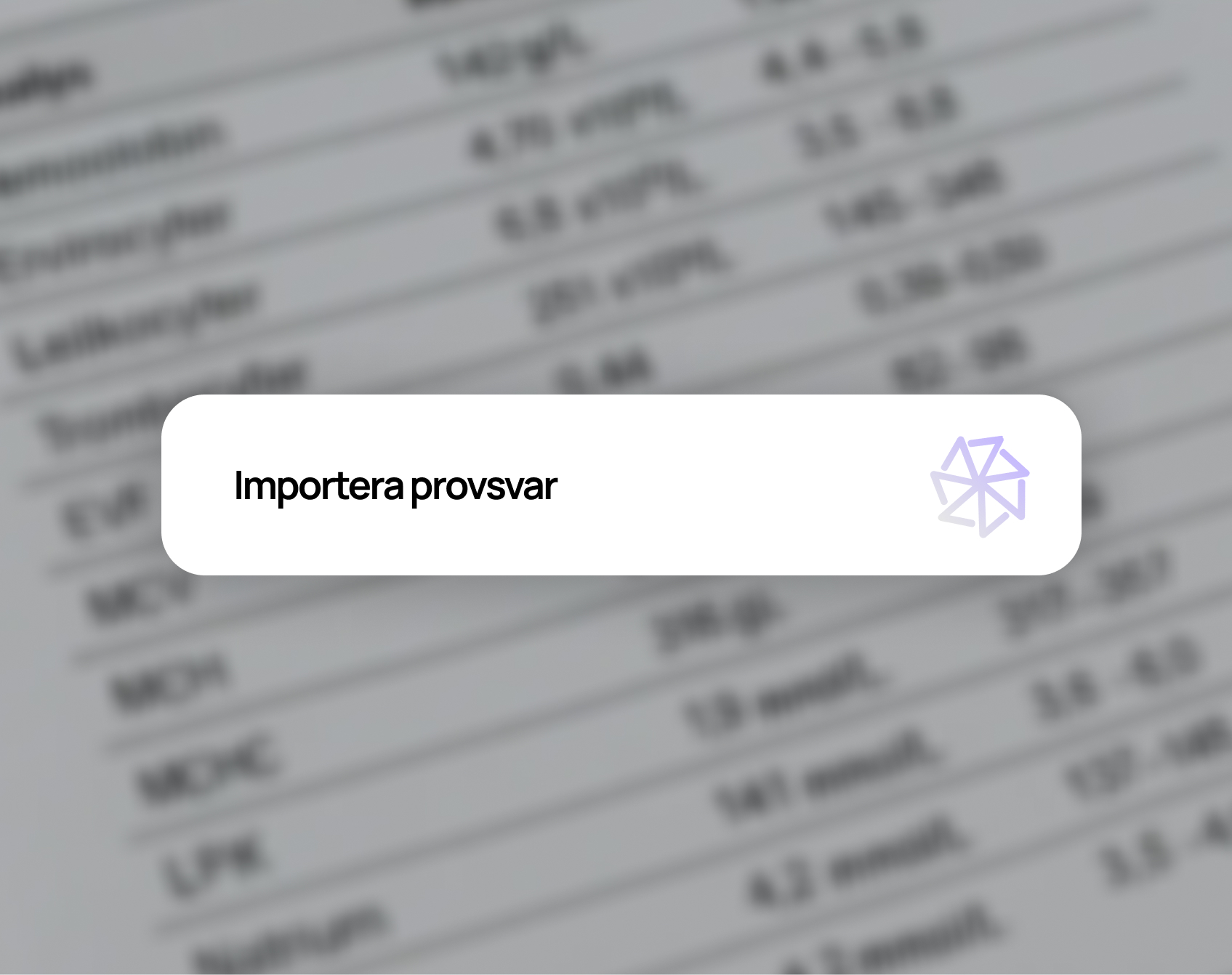 Importera dina provsvar från andra vårdgivare